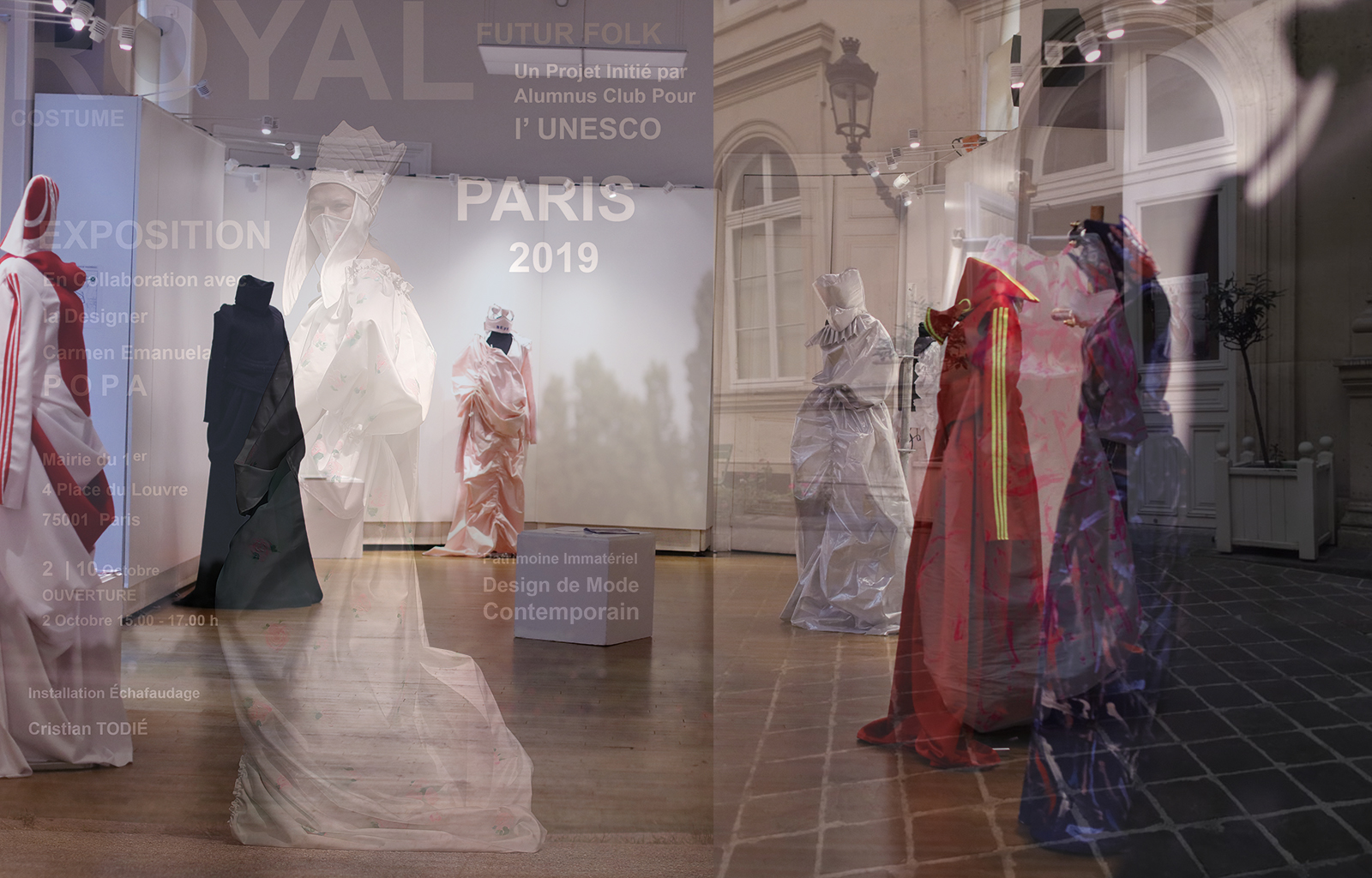 Vernissage de l'Exposition Futur Folk. Costume Royal